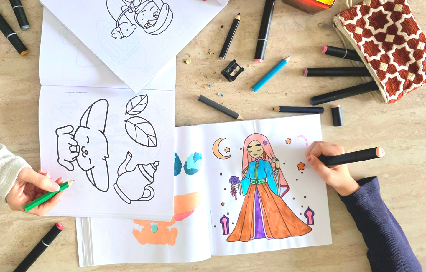 Pack duo: 2 livres de coloriage
